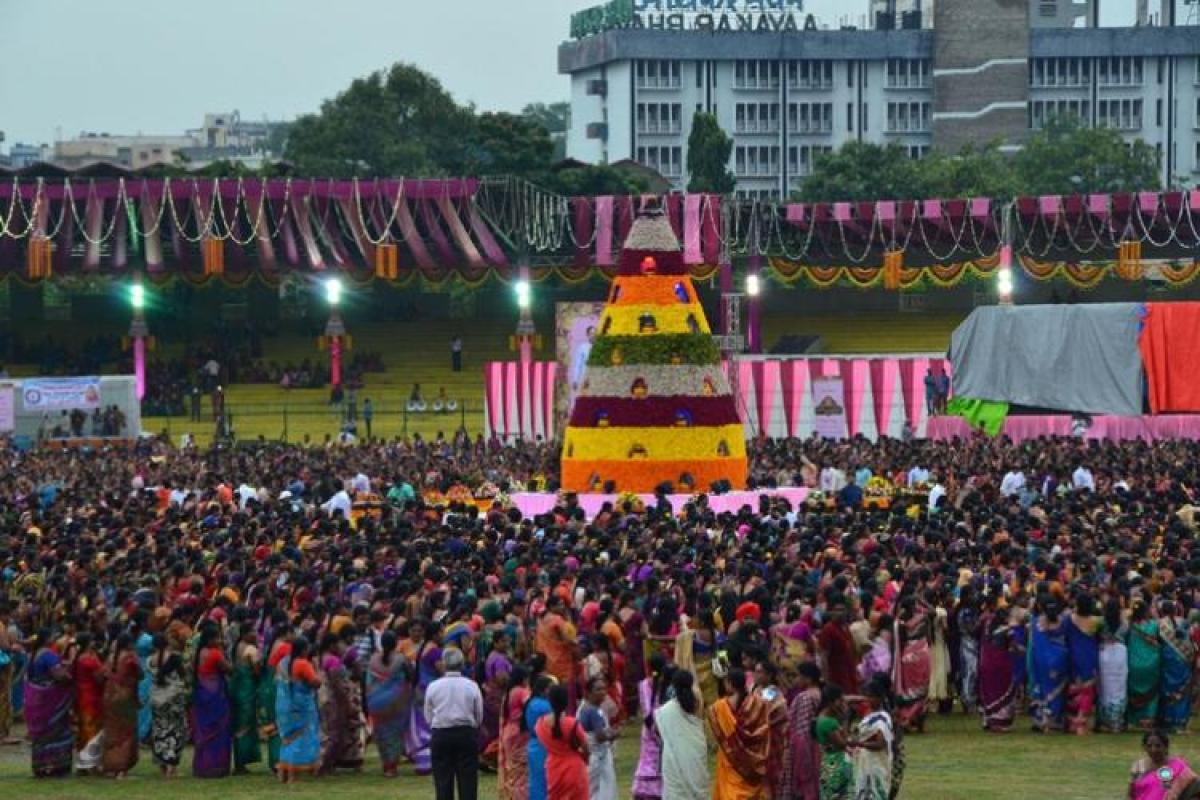 30,000 women to participate in Maha Bathukamma festivities today in Hyderabad